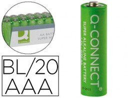 20 pilas alcalinas Q-Connect AAA LR03
